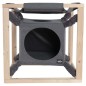 Quapas! Cama para gatos con hamaca Catcube gris M 54x54x54 cm Quapas! Cama para gatos con hamaca Catcube gris M 54x54x54 cm