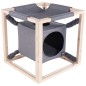 Quapas! Cama para gatos con hamaca Catcube gris M 54x54x54 cm Quapas! Cama para gatos con hamaca Catcube gris M 54x54x54 cm