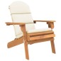 vidaXL Silla de jardín Adirondack con cojines madera maciza acacia vidaXL Silla de jardín Adirondack con cojines madera maciza acacia