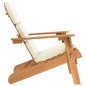 vidaXL Silla de jardín Adirondack con cojines madera maciza acacia vidaXL Silla de jardín Adirondack con cojines madera maciza acacia