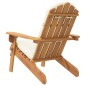 vidaXL Silla de jardín Adirondack con cojines madera maciza acacia vidaXL Silla de jardín Adirondack con cojines madera maciza acacia