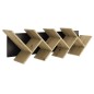 FMD Estantería geométrica para pared color roble y negro FMD Estantería geométrica para pared color roble y negro