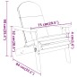vidaXL Silla de jardín Adirondack con cojines madera maciza acacia vidaXL Silla de jardín Adirondack con cojines madera maciza acacia