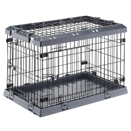 Ferplast Jaula para perros Superior 75 negro 77x51x55 cm