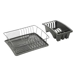 Metaltex Escurridor de platos Aquatex Plus Lava negro