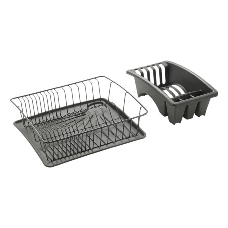 Metaltex Escurridor de platos Aquatex Plus Lava negro