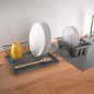 Metaltex Escurridor de platos Aquatex Plus Lava negro