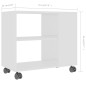 vidaXL Mesa auxiliar de madera contrachapada blanco 70x35x55 cm vidaXL Mesa auxiliar de madera contrachapada blanco 70x35x55 cm