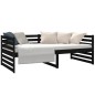 vidaXL Sofá cama madera maciza de pino negro 90x190 cm vidaXL Sofá cama madera maciza de pino negro 90x190 cm