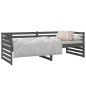 vidaXL Sofá cama madera maciza de pino gris 80x200 cm