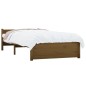 vidaXL Estructura de cama madera maciza marrón miel 100x200 cm vidaXL Estructura de cama madera maciza marrón miel 100x200 cm