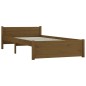 vidaXL Estructura de cama madera maciza marrón miel 100x200 cm vidaXL Estructura de cama madera maciza marrón miel 100x200 cm