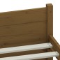 vidaXL Estructura de cama madera maciza marrón miel 100x200 cm vidaXL Estructura de cama madera maciza marrón miel 100x200 cm