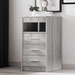 vidaXL Cajonera de madera contrachapada gris Sonoma 40x50x76 cm