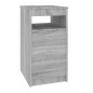 vidaXL Cajonera de madera contrachapada gris Sonoma 40x50x76 cm vidaXL Cajonera de madera contrachapada gris Sonoma 40x50x76 cm
