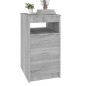 vidaXL Cajonera de madera contrachapada gris Sonoma 40x50x76 cm vidaXL Cajonera de madera contrachapada gris Sonoma 40x50x76 cm