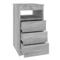 vidaXL Cajonera de madera contrachapada gris Sonoma 40x50x76 cm vidaXL Cajonera de madera contrachapada gris Sonoma 40x50x76 cm