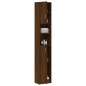 vidaXL Armario baño madera contrachapada roble marrón 32x25,5x190 cm vidaXL Armario baño madera contrachapada roble marrón 32x25,5x190 cm