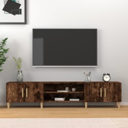 vidaXL Mueble para TV madera contrachapada roble ahumado 180x31,5x40cm