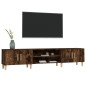 vidaXL Mueble para TV madera contrachapada roble ahumado 180x31,5x40cm