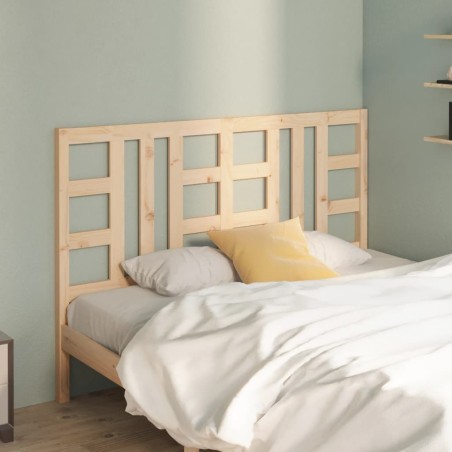 vidaXL Cabecero de cama madera maciza de pino 156x4x100 cm