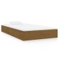 vidaXL Estructura de cama madera maciza marrón miel 90x200 cm