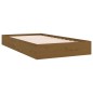 vidaXL Estructura de cama madera maciza marrón miel 90x200 cm
