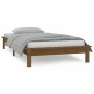 vidaXL Estructura de cama con LED madera maciza marrón miel 100x200 cm vidaXL Estructura de cama con LED madera maciza marrón miel 100x200 cm