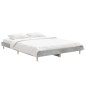 vidaXL Estructura de cama madera contrachapada gris hormigón 140x190cm