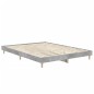 vidaXL Estructura de cama madera contrachapada gris hormigón 140x190cm