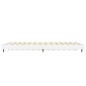 vidaXL Estructura de cama madera contrachapada blanco brillo 135x190cm