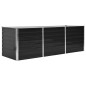 vidaXL Arriate de acero galvanizado gris antracita 240x80x77 cm vidaXL Arriate de acero galvanizado gris antracita 240x80x77 cm