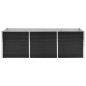 vidaXL Arriate de acero galvanizado gris antracita 240x80x77 cm vidaXL Arriate de acero galvanizado gris antracita 240x80x77 cm