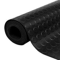 vidaXL Alfombrilla de goma antideslizante con puntos 5x1 m