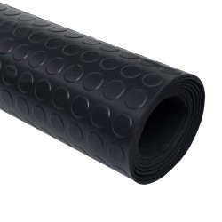 vidaXL Alfombrilla de goma antideslizante con puntos 5x1 m