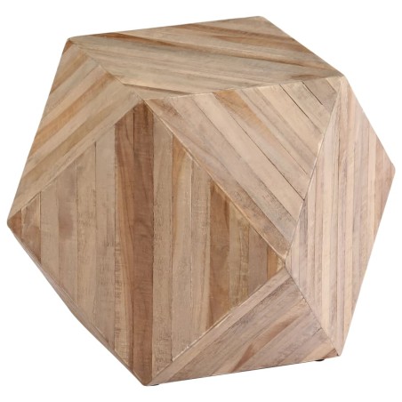 vidaXL Mesa auxiliar de madera de teca reciclada 40x40x40 cm