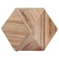 vidaXL Mesa auxiliar de madera de teca reciclada 40x40x40 cm vidaXL Mesa auxiliar de madera de teca reciclada 40x40x40 cm