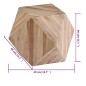 vidaXL Mesa auxiliar de madera de teca reciclada 40x40x40 cm vidaXL Mesa auxiliar de madera de teca reciclada 40x40x40 cm