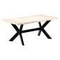 vidaXL Mesa de comedor blanca 180x90x75 cm madera maciza de mango vidaXL Mesa de comedor blanca 180x90x75 cm madera maciza de mango