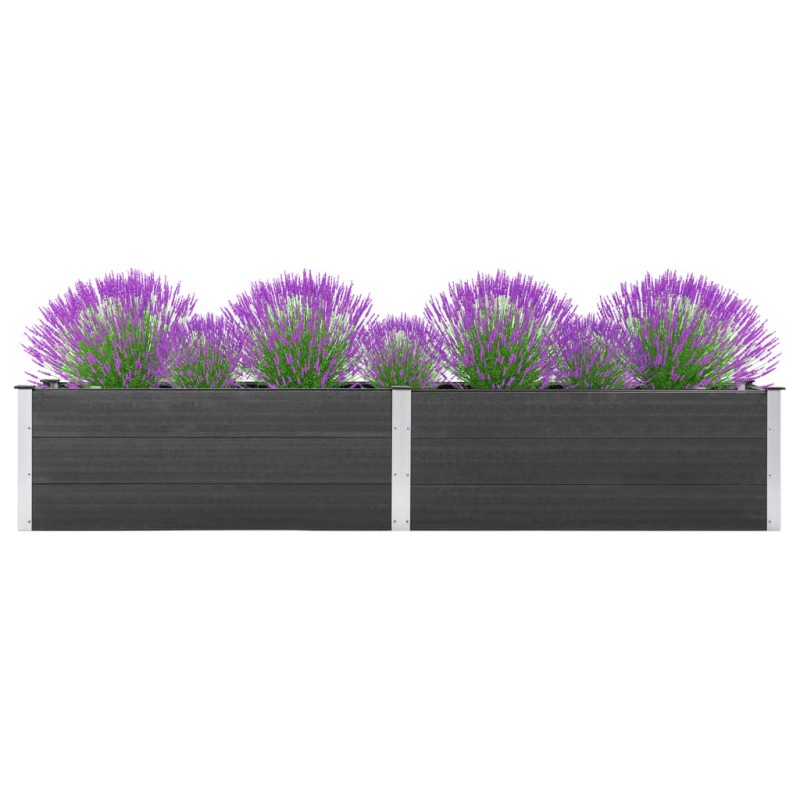 vidaXL Arriate elevado de jardín WPC gris 200x50x54 cm vidaXL Arriate elevado de jardín WPC gris 200x50x54 cm
