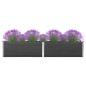 vidaXL Arriate elevado de jardín WPC gris 200x50x54 cm vidaXL Arriate elevado de jardín WPC gris 200x50x54 cm