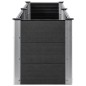 vidaXL Arriate elevado de jardín WPC gris 200x50x54 cm vidaXL Arriate elevado de jardín WPC gris 200x50x54 cm