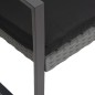 vidaXL Banco jardín 2 plazas cojines PP aspecto de ratán gris oscuro vidaXL Banco jardín 2 plazas cojines PP aspecto de ratán gris oscuro