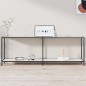 vidaXL Mesa consola vidrio templado blanco 220x35x75,5 cm vidaXL Mesa consola vidrio templado blanco 220x35x75,5 cm