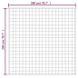 vidaXL Manta con peso tela color crema claro 200x200 cm 13 kg