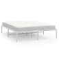 vidaXL Estructura de cama de metal blanca 150x200 cm vidaXL Estructura de cama de metal blanca 150x200 cm
