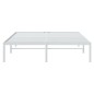vidaXL Estructura de cama de metal blanca 150x200 cm vidaXL Estructura de cama de metal blanca 150x200 cm
