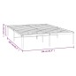 vidaXL Estructura de cama de metal blanca 150x200 cm vidaXL Estructura de cama de metal blanca 150x200 cm