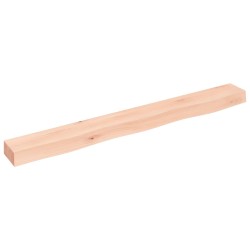 vidaXL Estante de pared madera maciza de roble sin tratar 100x10x6 cm