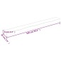 vidaXL Estante de pared madera maciza de roble sin tratar 100x10x6 cm vidaXL Estante de pared madera maciza de roble sin tratar 100x10x6 cm